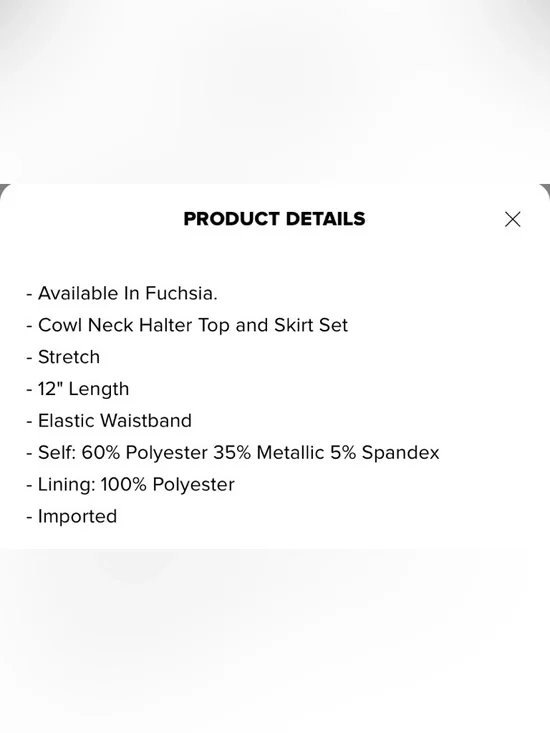 Fashion Nova Shimmer Fuchsia Halter Cowl Mini Dress- Medium - Picture 6 of 6